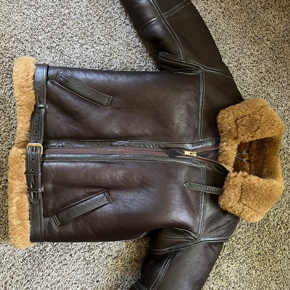 WWII sheepskin flying jacket
